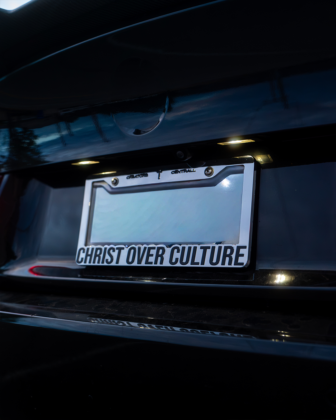 Christ Over Culture License Plate Cover